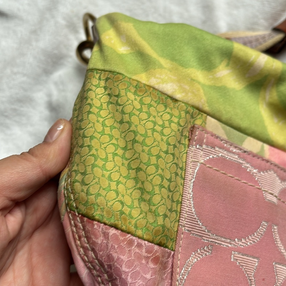 Vintage Colorful/Pastel Patchwork Coach Bag - Picture 3 of 13